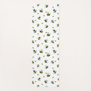 Busy Buzzing Bumblebees Cheerful  Yoga Mat