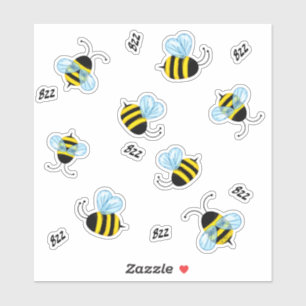 Busy Buzzing Bumblebees Honeybee Decal Stickers