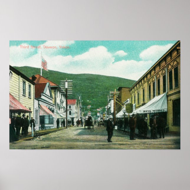 Busy Day on Third Street View Poster (Front)