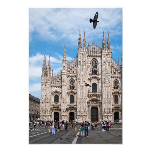 Busy Duomo Di Milano  Photo Print (Front)