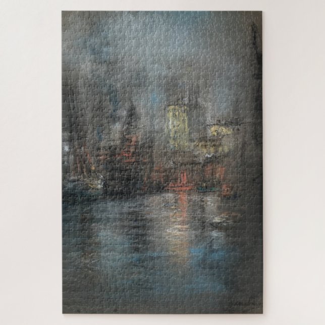 Busy Harbour (by Glenn Cooper Henshaw) Jigsaw Puzzle (Vertical)