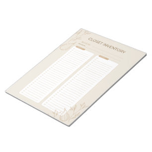 Busy Jewish Mom's Closet Inventory Checklist 2024 Notepad