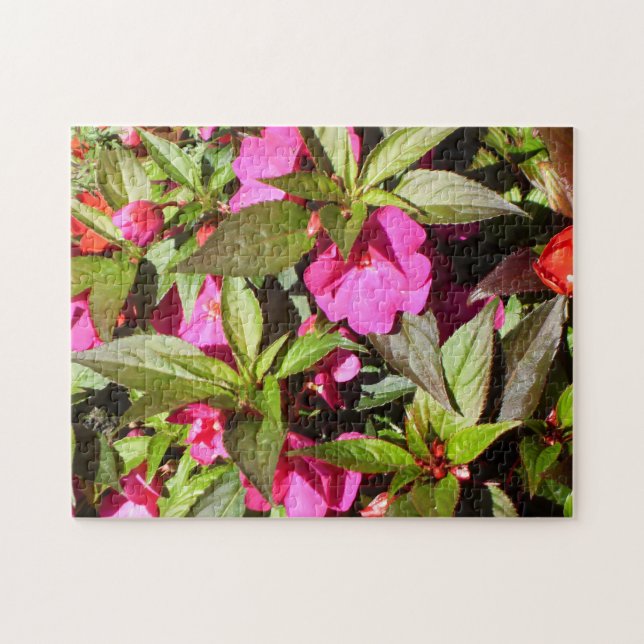 Busy Lizzie Flowers Jigsaw Puzzle (Horizontal)