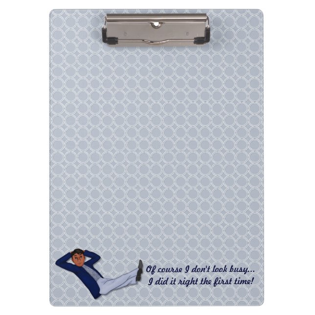 Busy Man Clipboard (Front)