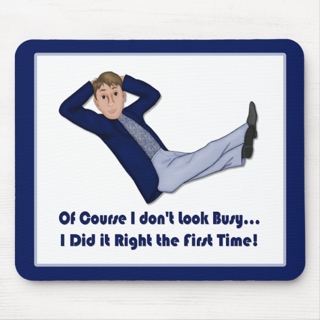 Busy Man Mouse Pad (Front)
