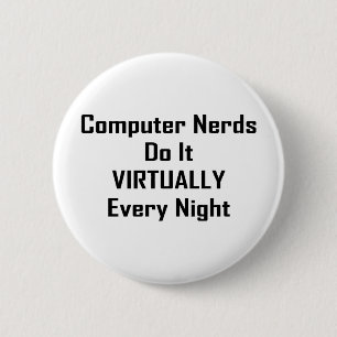 Busy Nerds 6 Cm Round Badge