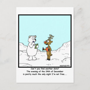 Busy on the 24th of December Postcard