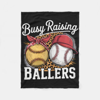 Busy Raising Llers Softll And Sell Leopard Mum Ll  Fleece Blanket