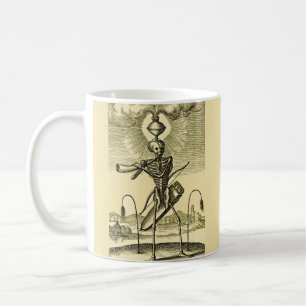 busy skeleton print coffee mug