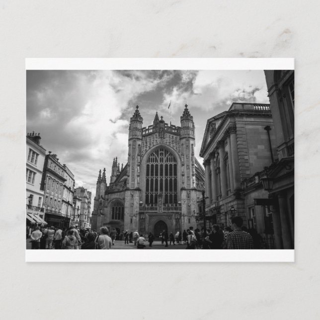 Busy streets of Bath Postcard (Front)