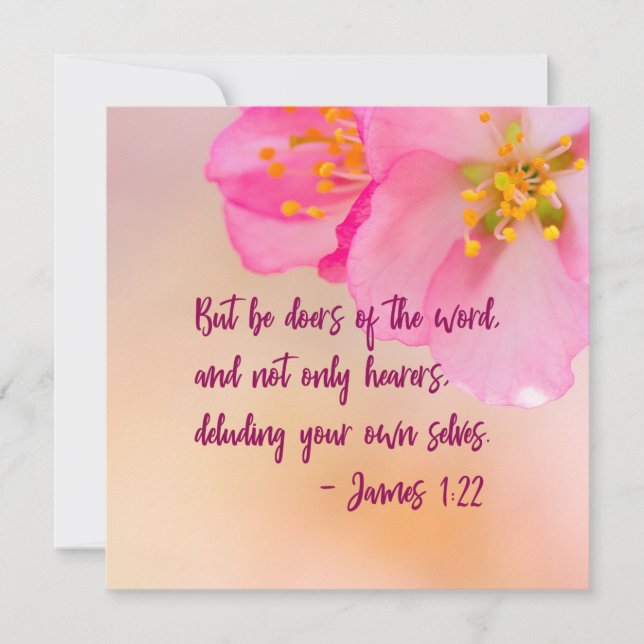 But Be Doers Of The Word Christian Floral (Front)