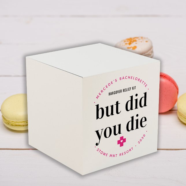 But Did You Die Hangover Personalised Bachelorette Favour Box (Creator Uploaded)