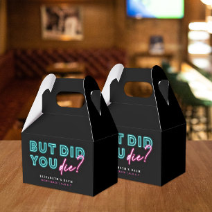 But Did You Die? Neon Blue & Pink Hangover Kit Favour Box