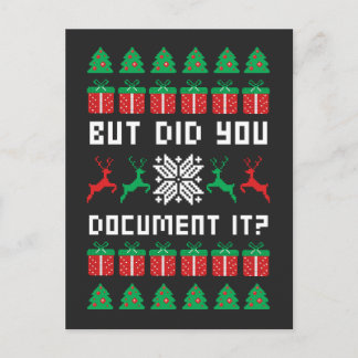 But Did You Document it Holiday Postcard