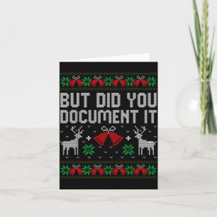 But Did You Doent It Funny Office Christmas Ugly S Card