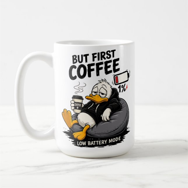BUT FIRST COFFEE Coffee Lover Gift Mug (Left)
