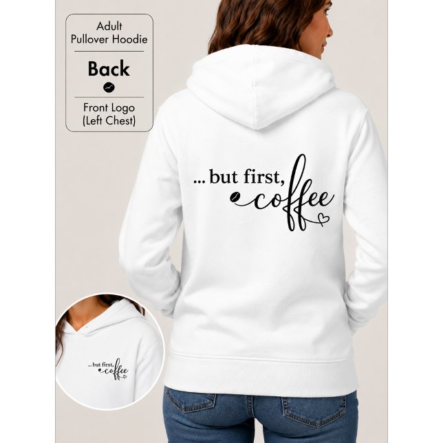 But First Coffee Cosy Pullover Hoodie (Creator Uploaded)