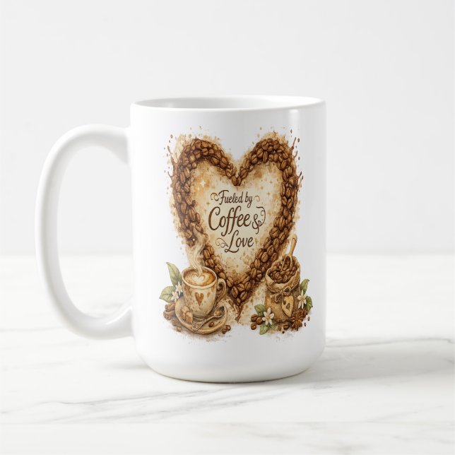 But First, Coffee Cosy Vintage Mug (Left)