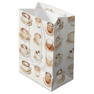 But First, Coffee Cups Medium Gift Bag