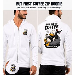 BUT FIRST COFFEE Funny Coffee Hoodie Gift