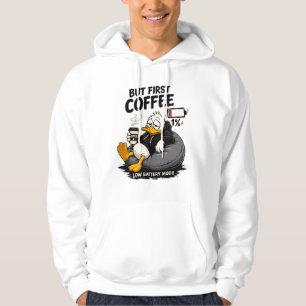 But First Coffee Funny Coffee Lover Hoodie