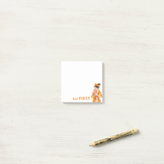 But first... coffee lady Post-It Notes