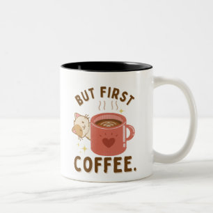 But First Coffee Mug with Adorable Cat