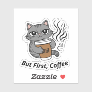 But First, Coffee - Personalised Cat Lover's 