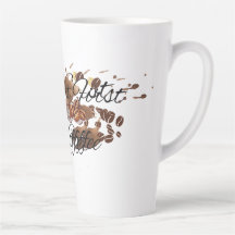 But First, Coffee" Personalised Ceramic Latte mug