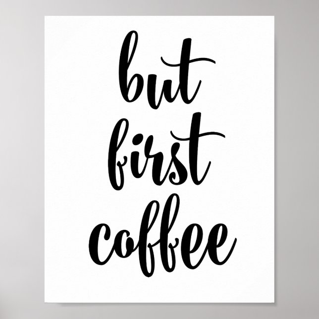 But first coffee poster (Front)