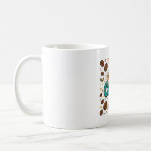 But First Coffee Retro Typography Bean Art Mug