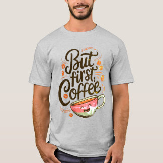 But First Coffee T-Shirt – Funny Coffee Lover Shir