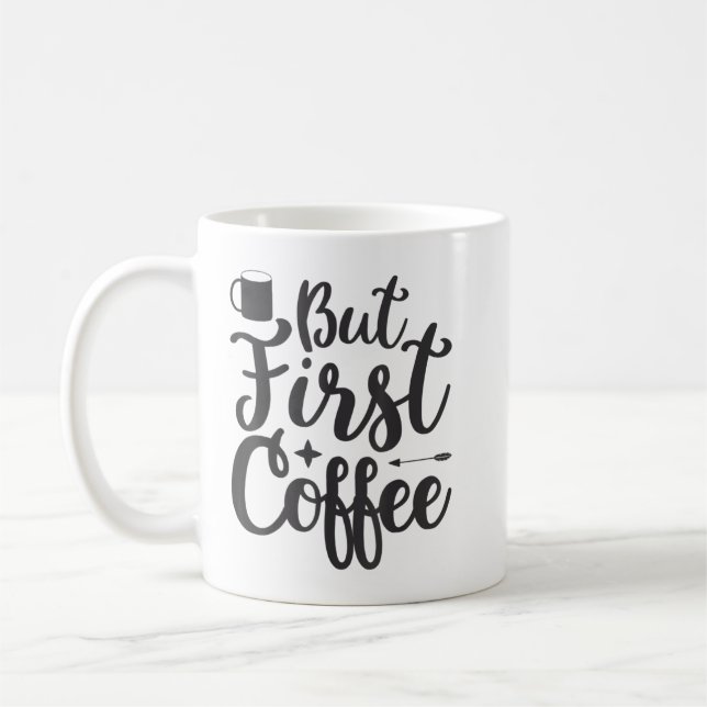 But first Coffee T-Shirt Mug (Left)