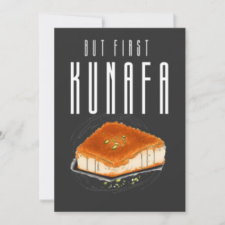 But First Knafeh Kunafa Kunafeh AI Generated كنافة Invitation
