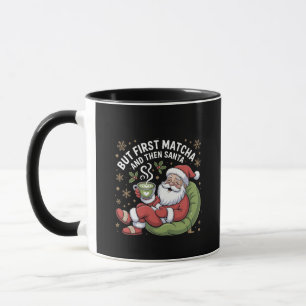 But First Matcha and Then Santa Christmas Lovers Mug