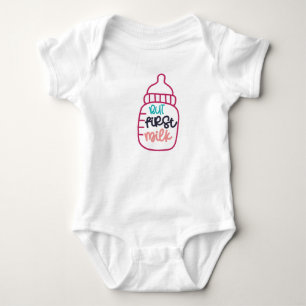 But First Milk Baby Cute Bodysuit