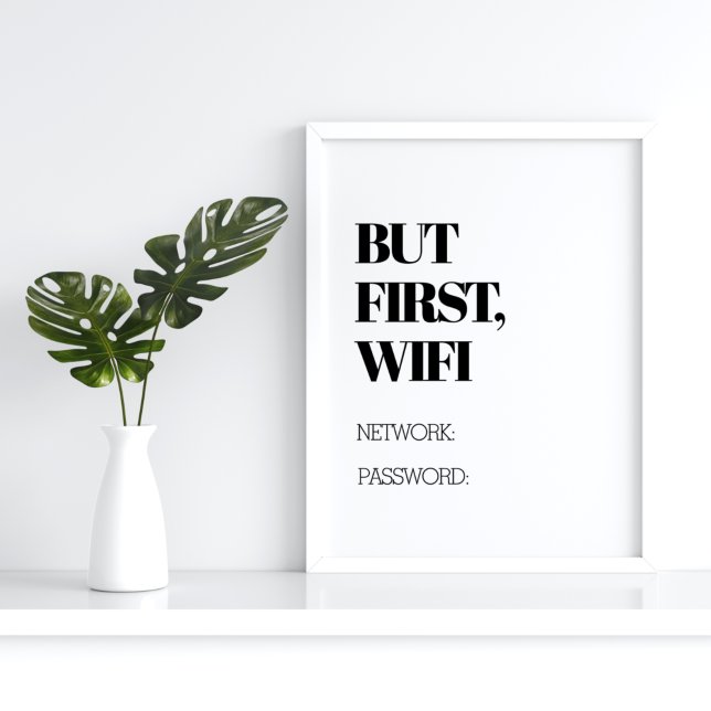 But First, Wifi Funny Home Decor (Creator Uploaded)