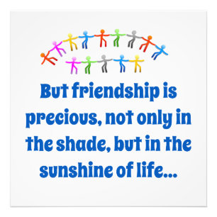 But Friendship Is Precious - Friendship Quote  Photo Print
