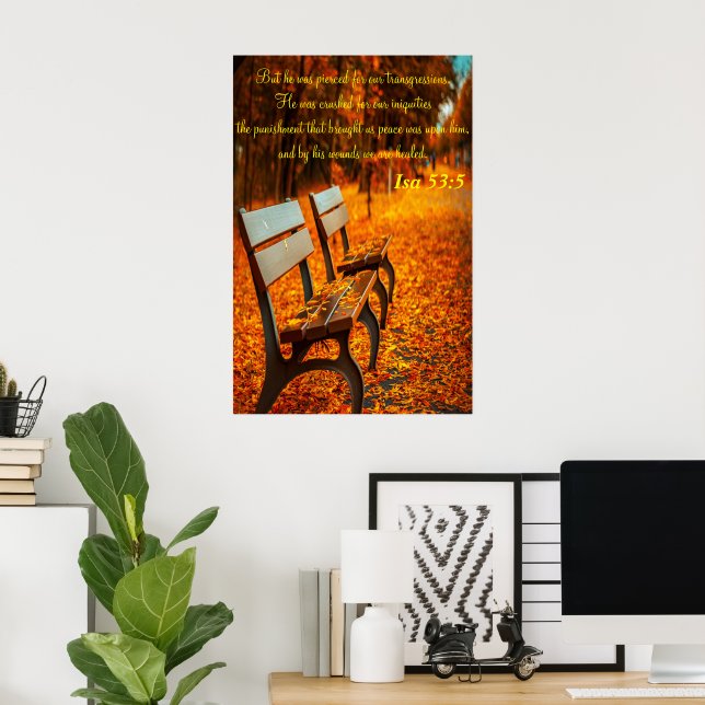 But he was pierced for our transgressions poster (Home Office)