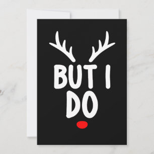 But I Do Matching Christmas Outfits Family Invitation