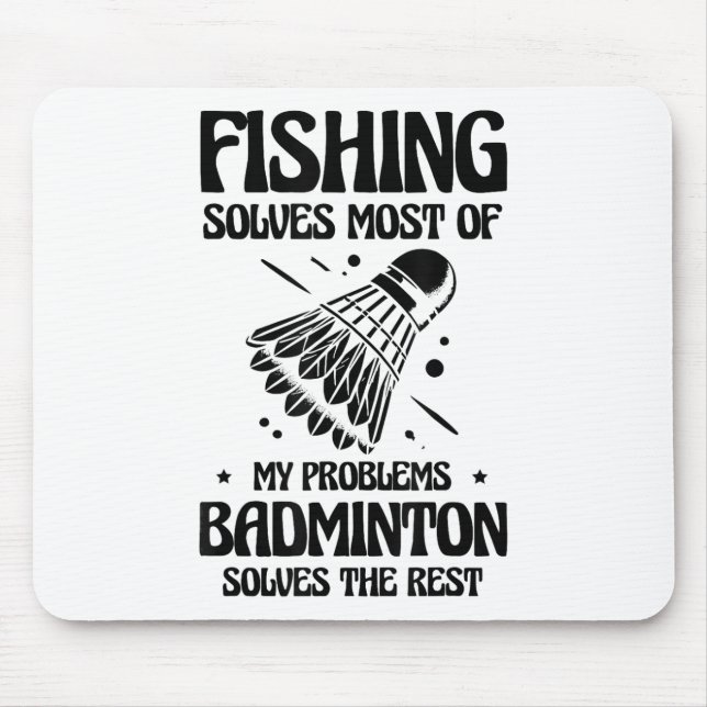 But In My Head Im Playing Badminton Player Shuttle Mouse Pad (Front)