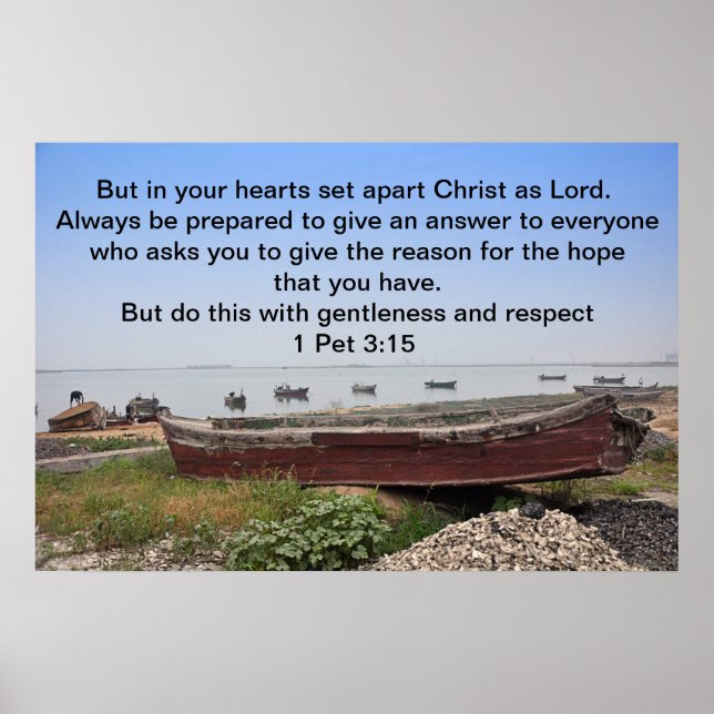 But in your hearts set apart Christ as Lord Poster (Front)