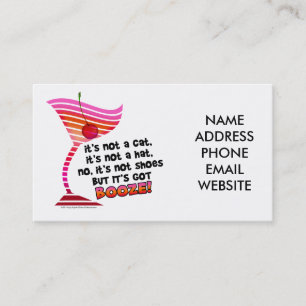 ... but it's got BOOZE! Business Card