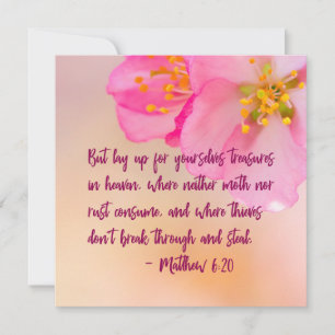 But Lay Up For Yourselves Christian Floral