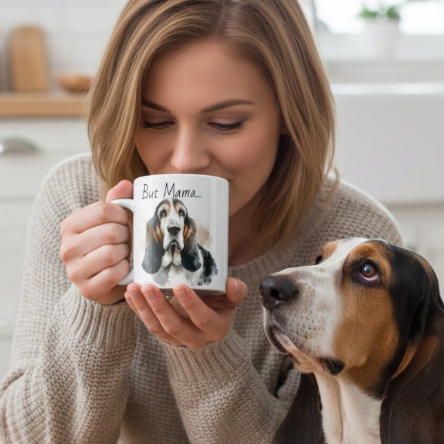 But Mama....... Basset Hound Modern Mug (Creator Uploaded)
