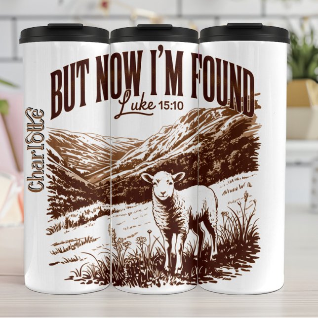 But Now I'm Found Sheep Thermal Tumbler (Creator Uploaded)