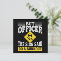 But Officer The Sign Said Do A Burnout Funny Car 