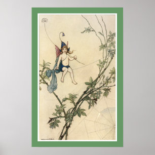 But Puck was Seated on a Spider's Thread Poster