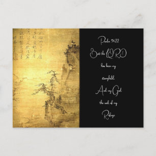 But the LORD has been my stronghold Postcard