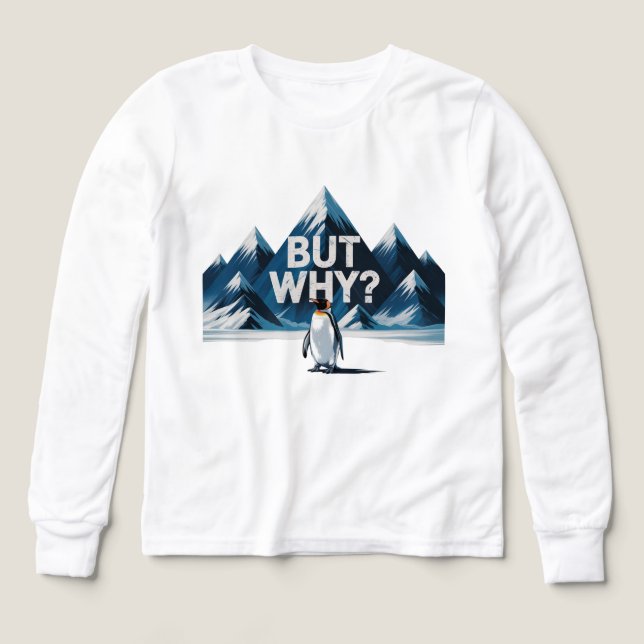 But Why Penguin PNG Digital Design – Funny Nihilis (Design Front)